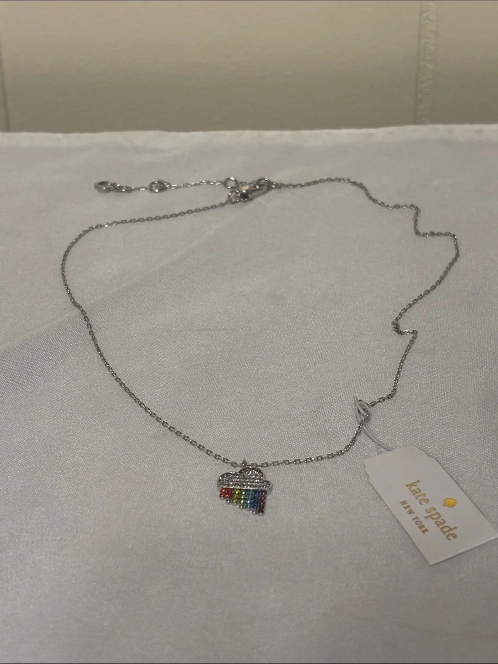 NWT Kate Spade Into The Sky Mini Pendant Necklace - Limited Edition Pride 2020